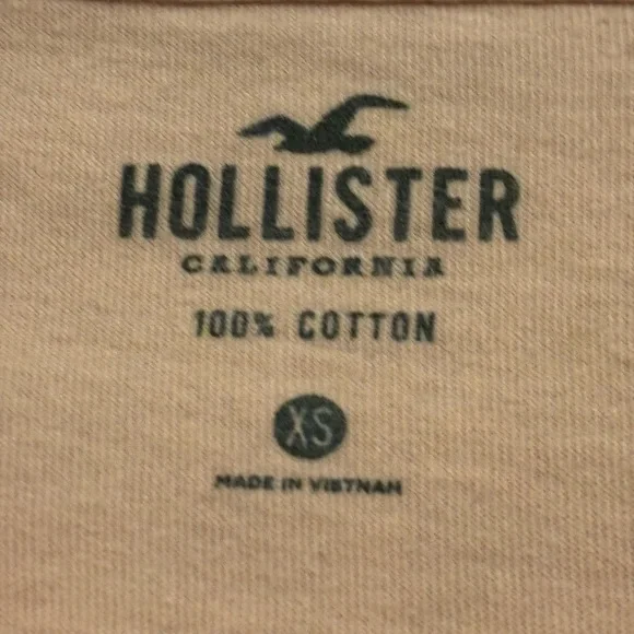 Y2K Hollister Pink Long Sleeve Logo Tee Graphic Sleeve XS - Picture 8 of 10